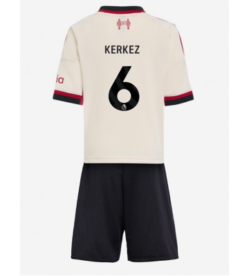 Liverpool Milos Kerkez #6 Udebanetrøje Børn 2025-26 Kortærmet (+ Korte bukser)